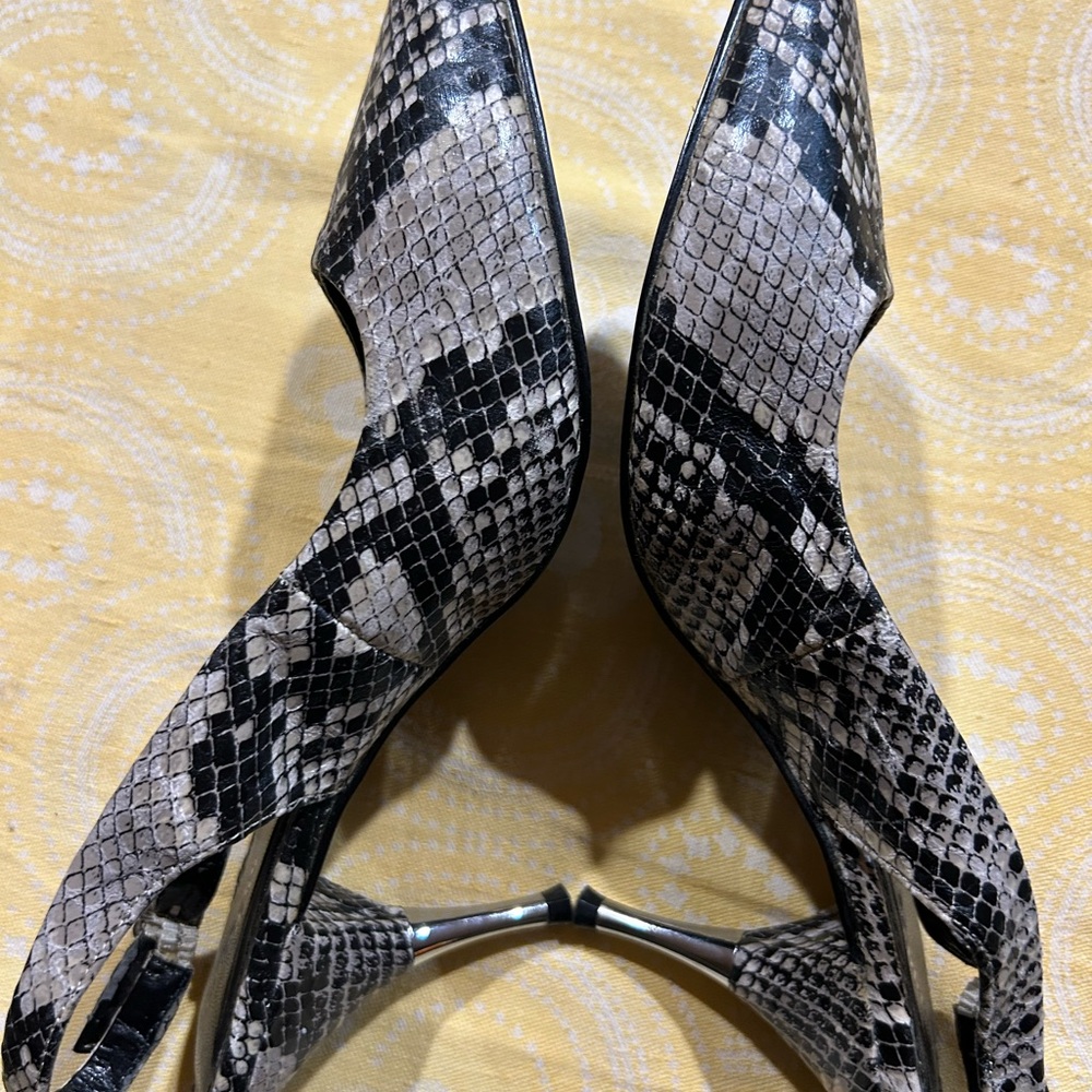 Express Snakeskin Patterned Heels - image 2